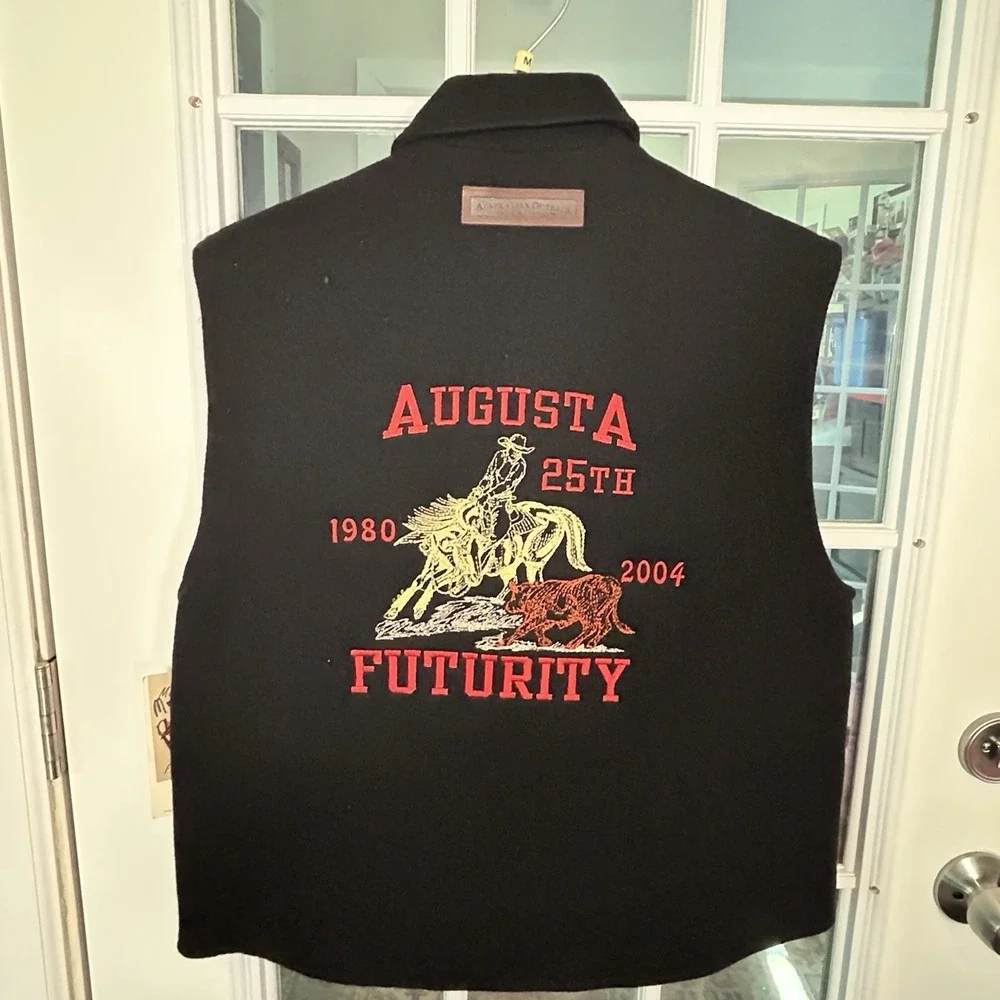 Australian Outback Collection Quilted Wool Vest Augusta Futurity 2004 Medium NOS